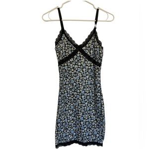 Divided by H&M Floral Blue Dress | x-small